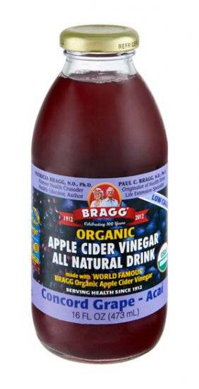 Bragg Apple Cider Vinegar Drink
 Bragg Organic Apple Cider Vinegar Drink Concord Grape