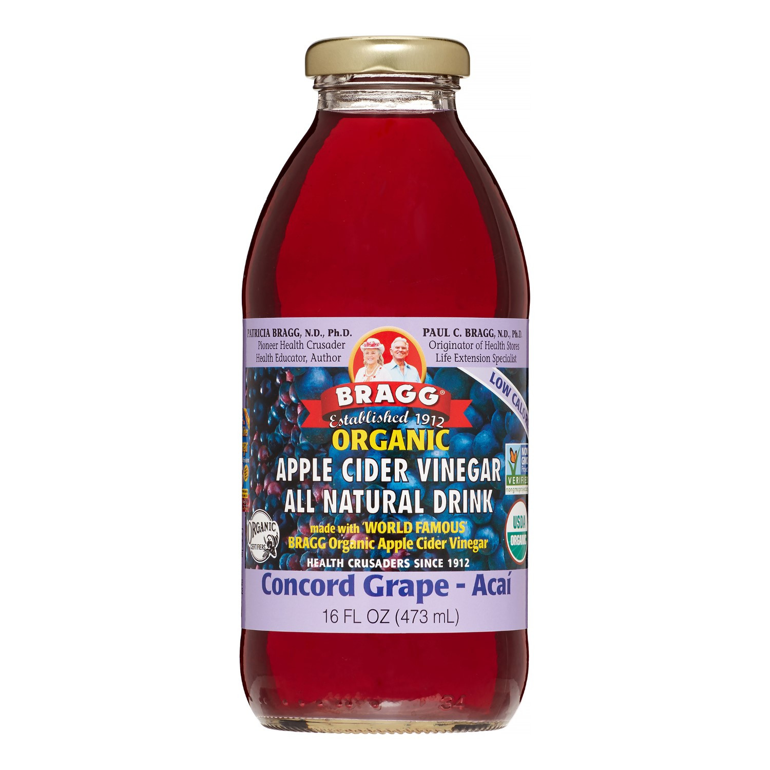 Bragg Apple Cider Vinegar Drink
 Bragg Organic Apple Cider Vinegar Drink Concord Grape and