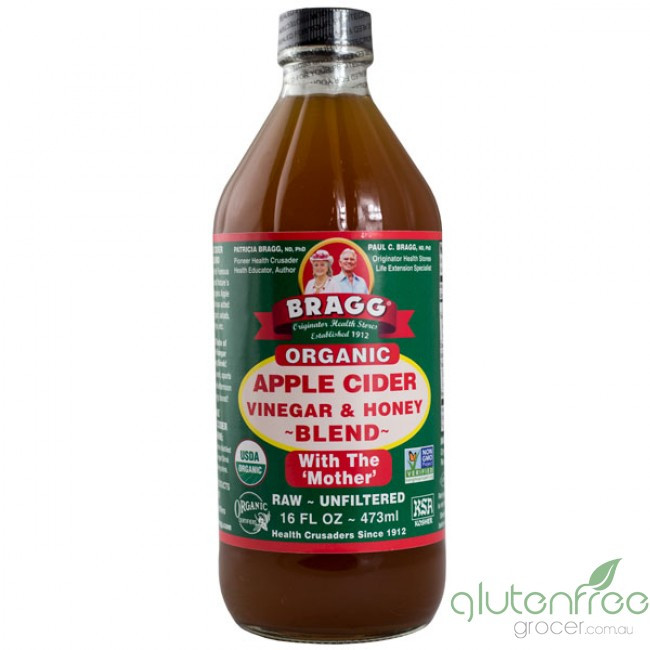 Braggs Apple Cider Vinegar Drink
 Gluten Free Grocers Organic Apple Cider Vinegar & Honey