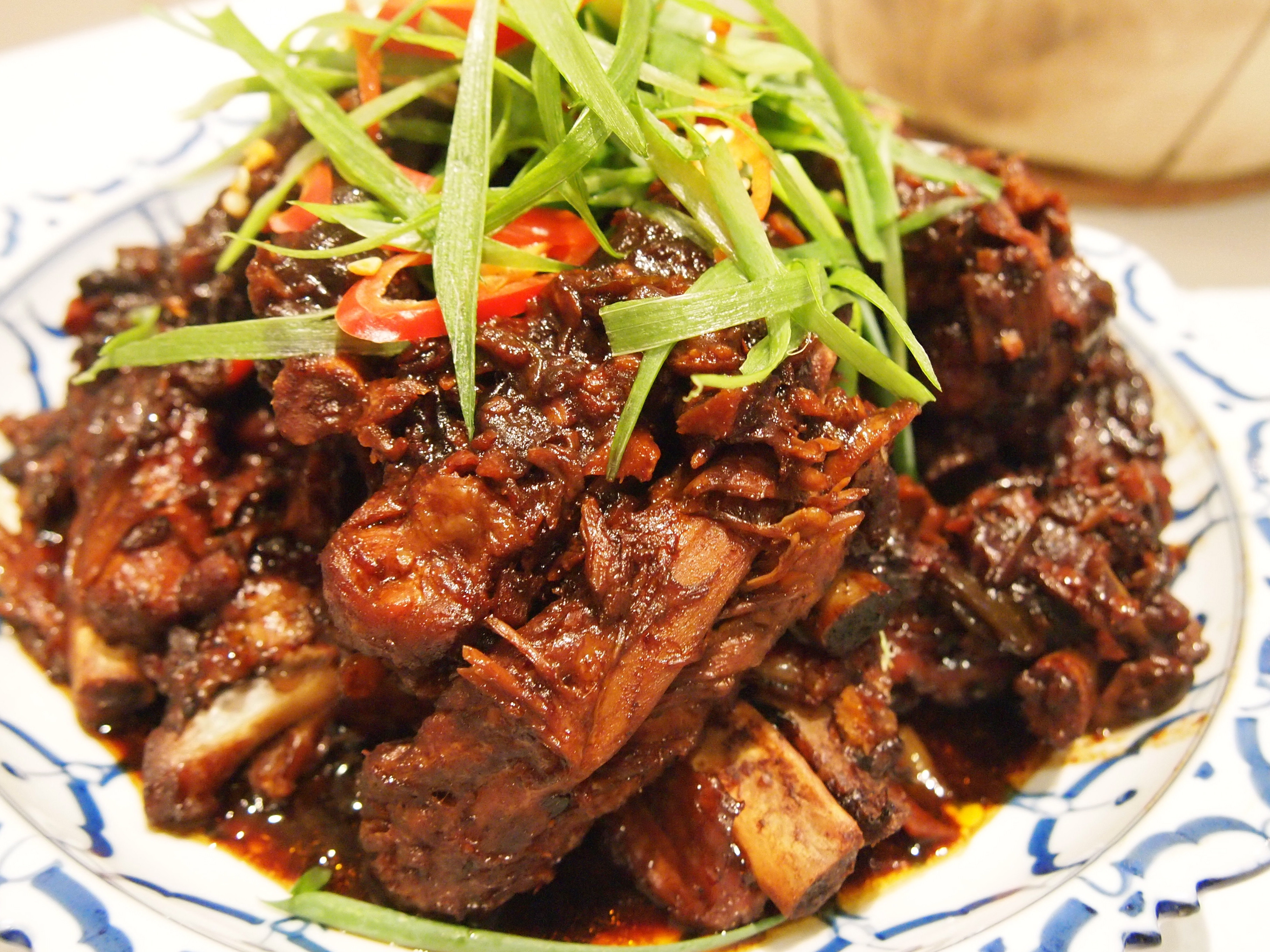 Braised Pork Ribs
 Braised Sticky Pork Ribs with Black Beans & Garlic