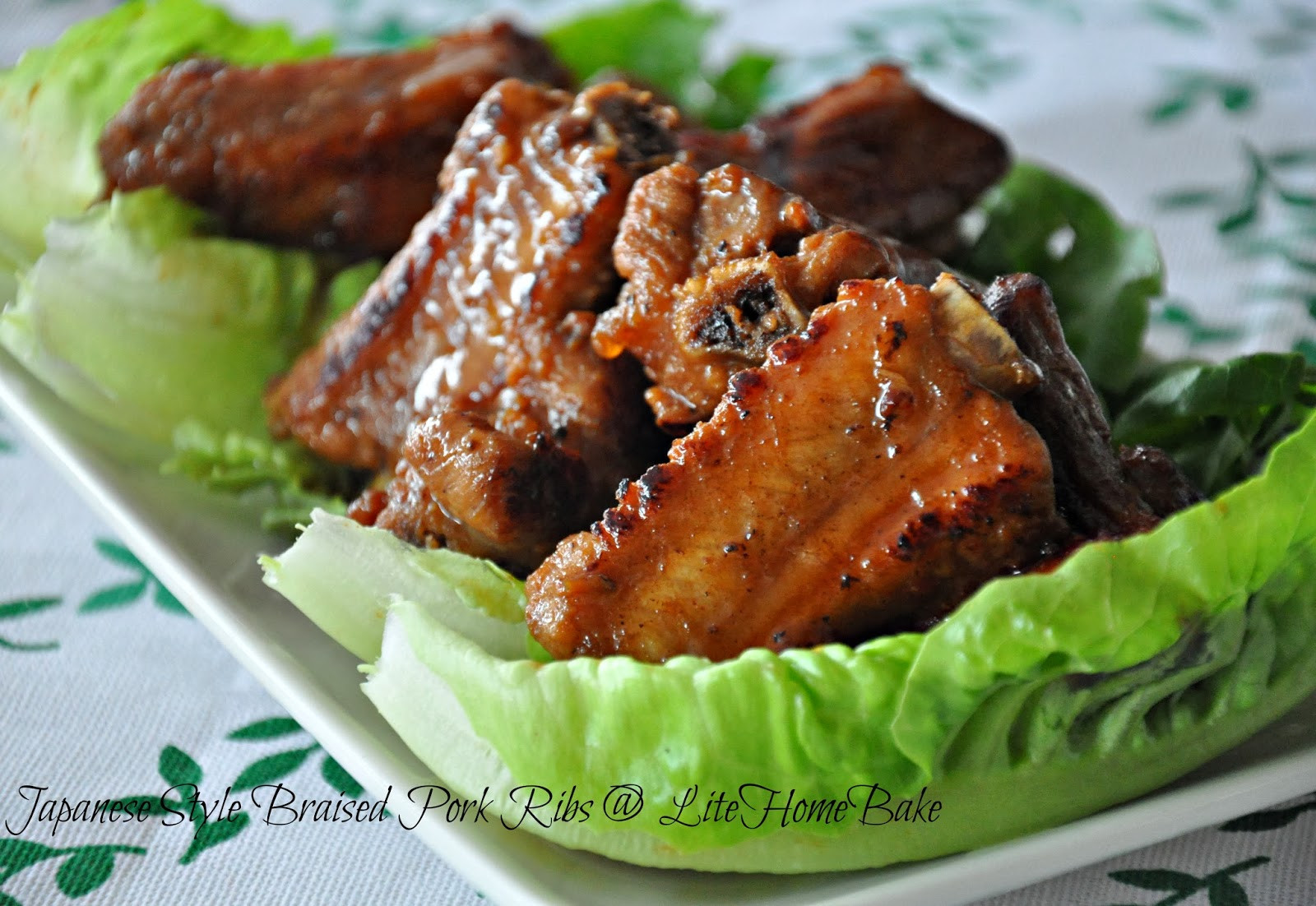 Braised Pork Ribs
 Japanese Style Braised Pork Ribs Lite Home Bake