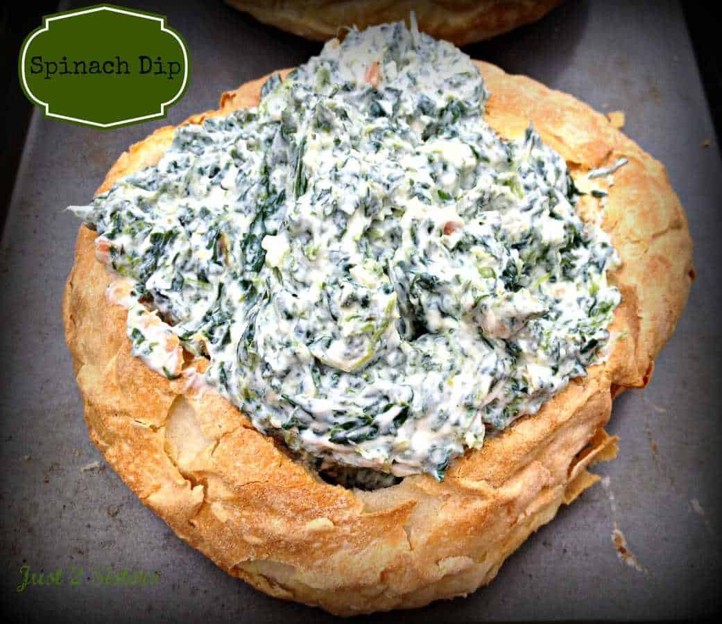 Bread Bowl Recipe
 Spinach Dip Bread Bowl Recipe Just 2 Sisters