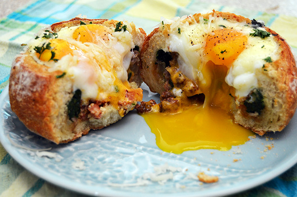 Bread Bowl Recipe
 Breakfast Bread Bowls