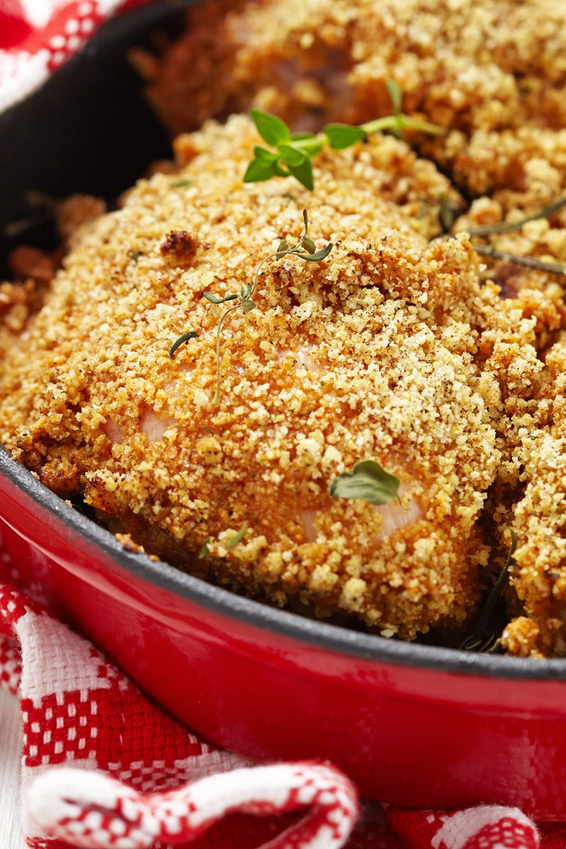 Bread Crumbs Recipe
 baked chicken thighs with bread crumbs