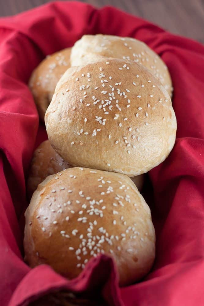 Bread Machine Hamburger Buns
 Healthier Bread Machine Hamburger Buns