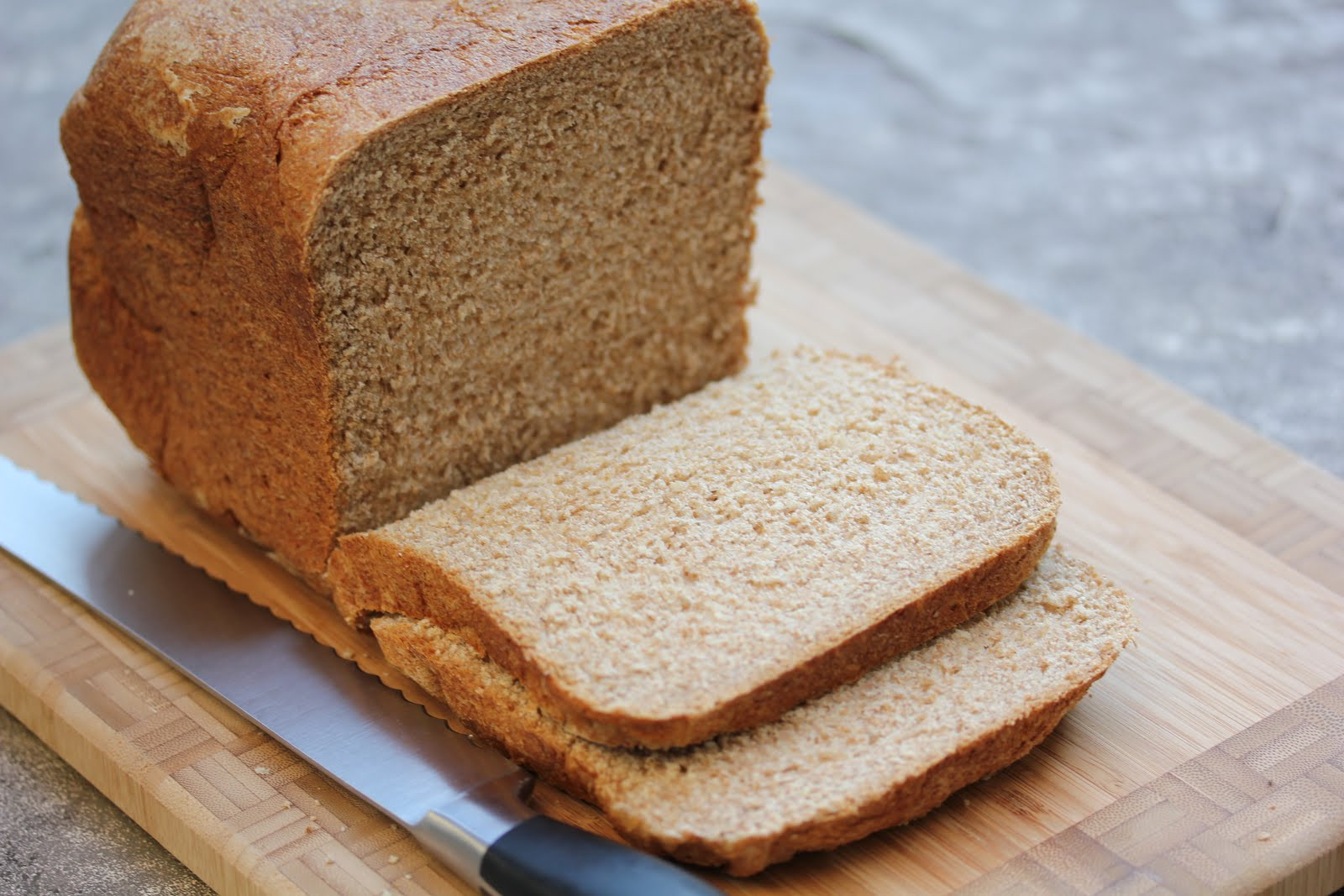 Bread Machine Wheat Bread
 whole wheat honey bread