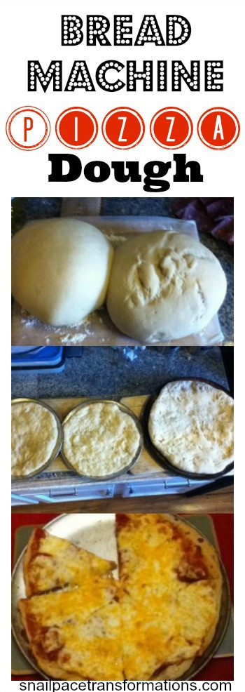 Bread Maker Pizza Dough
 Bread Machine Pizza Dough Snail Pace Transformations