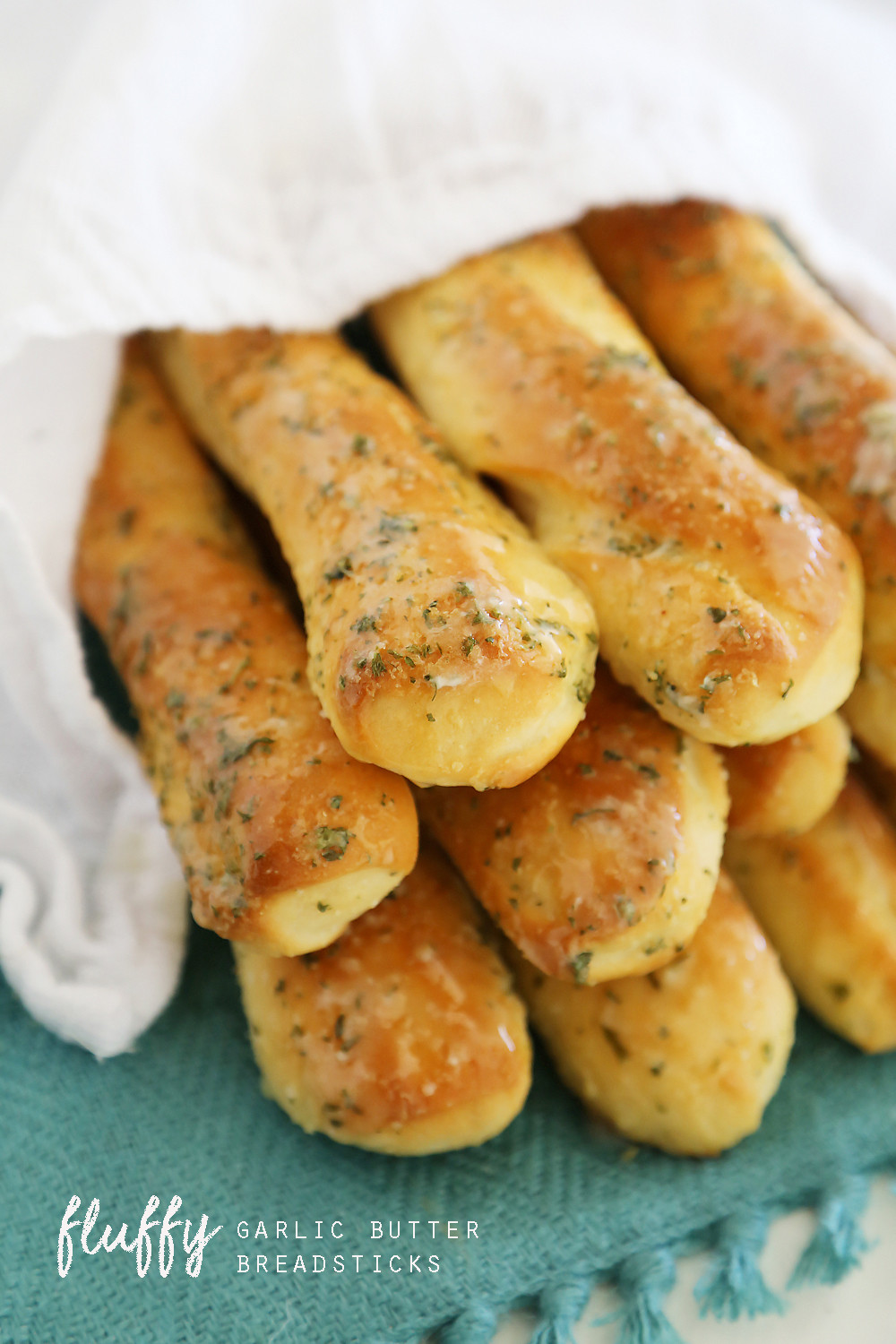 Bread Sticks Recipe
 Fluffy Garlic Butter Breadsticks