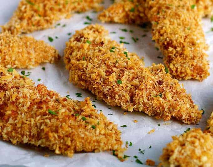 Breaded Baked Chicken
 Truly Crispy Oven Baked Chicken Tenders