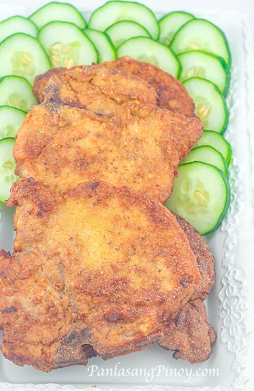 Breaded Fried Pork Chops
 Lightly Breaded Fried Pork Chop Panlasang Pinoy