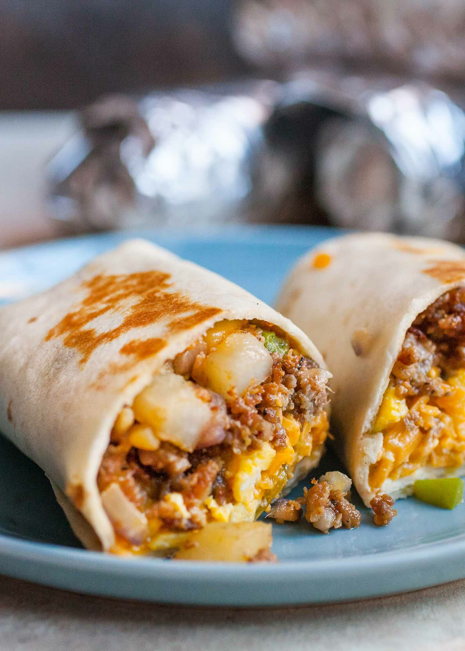 Breakfast Burritos Recipe
 Freezer Breakfast Burritos with Sausage Eggs and Salsa