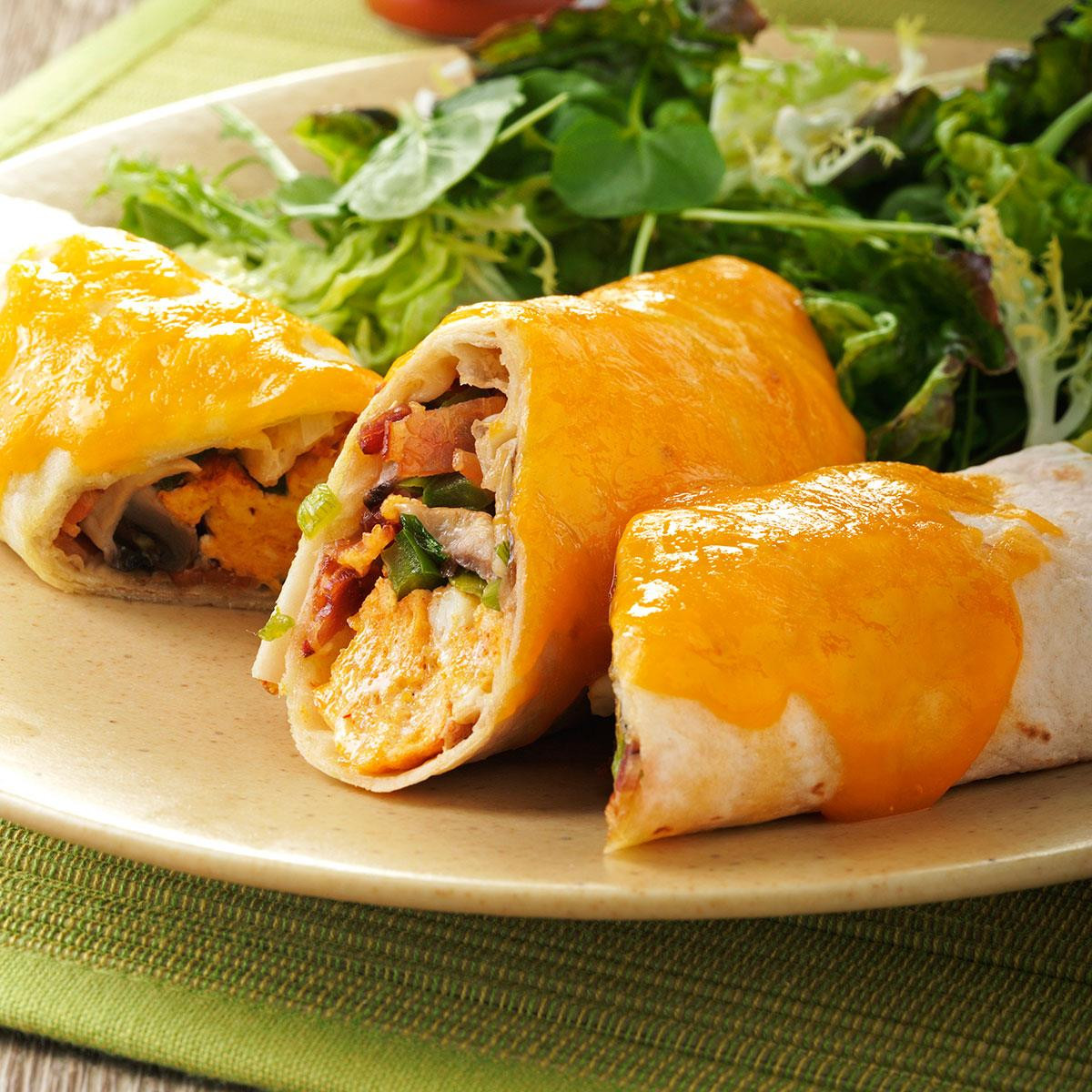 Breakfast Burritos Recipe
 Baked Breakfast Burritos Recipe