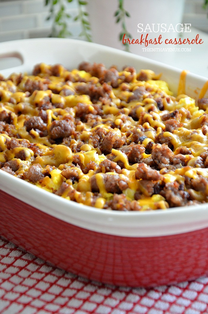 Breakfast Casserole Recipes With Sausage
 Sausage Breakfast Casserole The 36th AVENUE