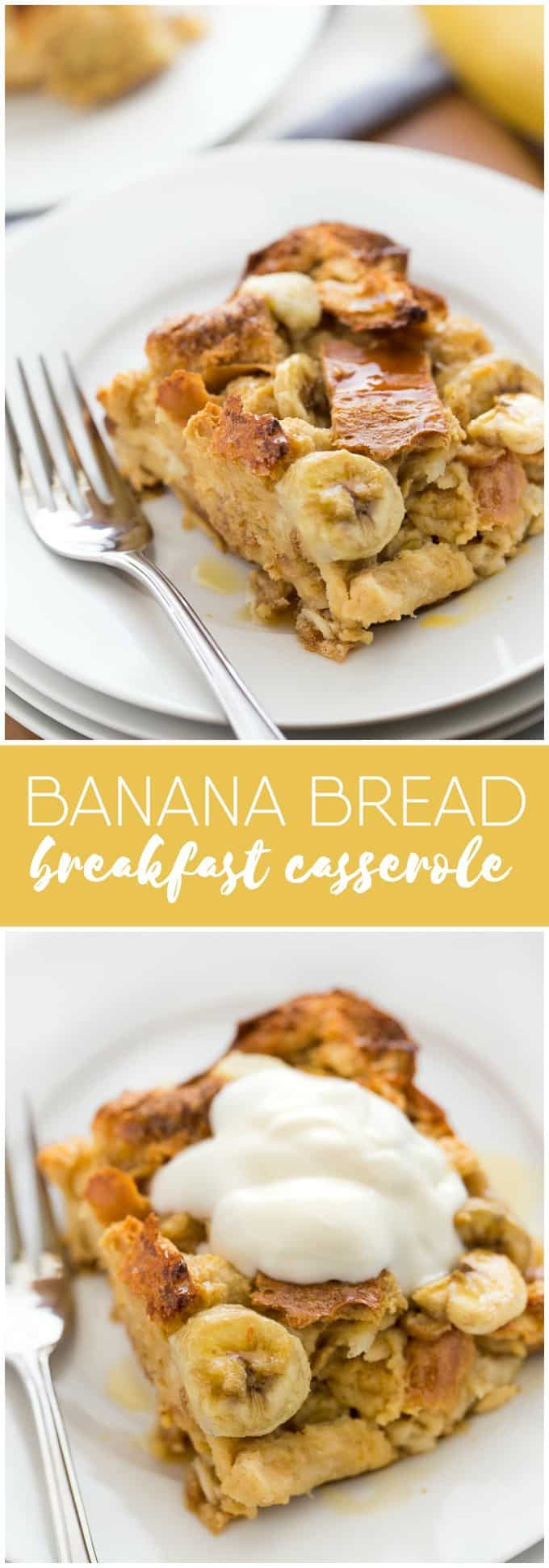 Breakfast Casserole With Bread
 Banana Bread Breakfast Casserole Simply Stacie