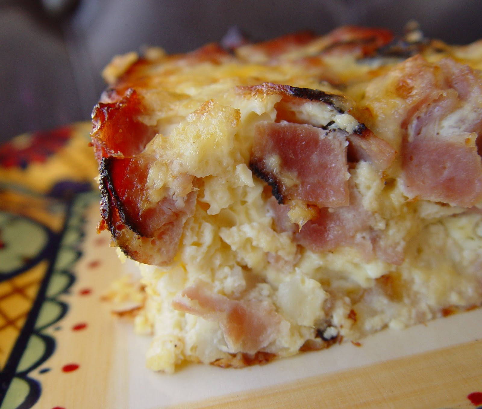 Breakfast Casserole With Ham And Potatoes And Eggs
 Breakfast Casserole with Potatoes Ham Eggs and Cheese