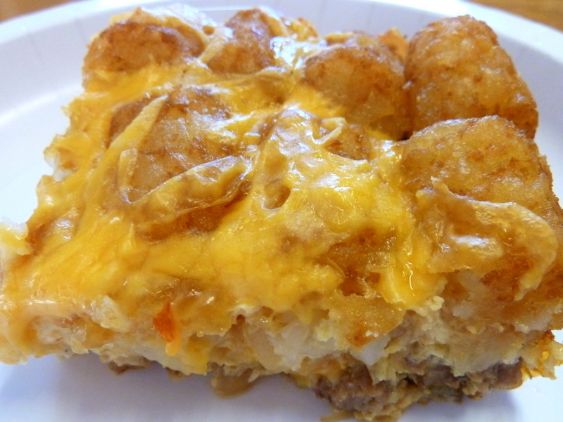 Breakfast Casserole With Tater Tots And Sausage
 Cookin Cowgirl Tater Tot Turkey Sausage Breakfast Casserole