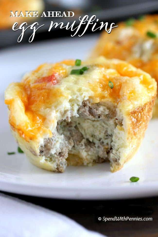 Breakfast Cupcakes Egg
 Egg Muffins Easy Make Ahead Breakfast Spend with Pennies