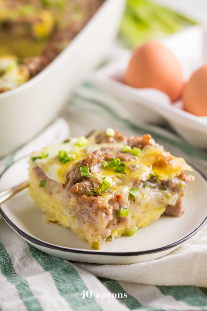 Breakfast Hash Recipes
 Whole30 Hashbrown and Sausage Breakfast Casserole