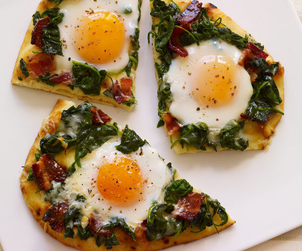 Breakfast Ideas With Eggs And Bacon
 Applewood Bacon & Eggs Breakfast Flatbread Recipe