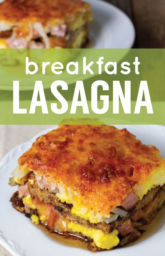 Breakfast Lasagna French Toast
 This breakfast lasagna swaps French toast for pasta and