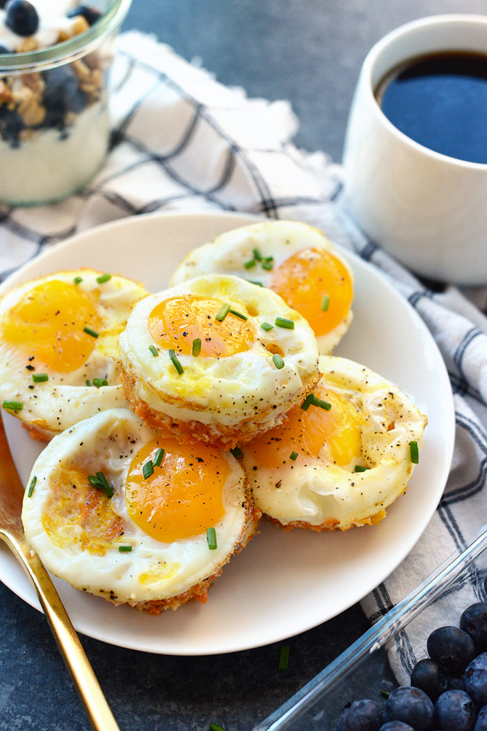 Breakfast Meals With Eggs Sweet Potato Hash Egg Cups Fit Foo Finds