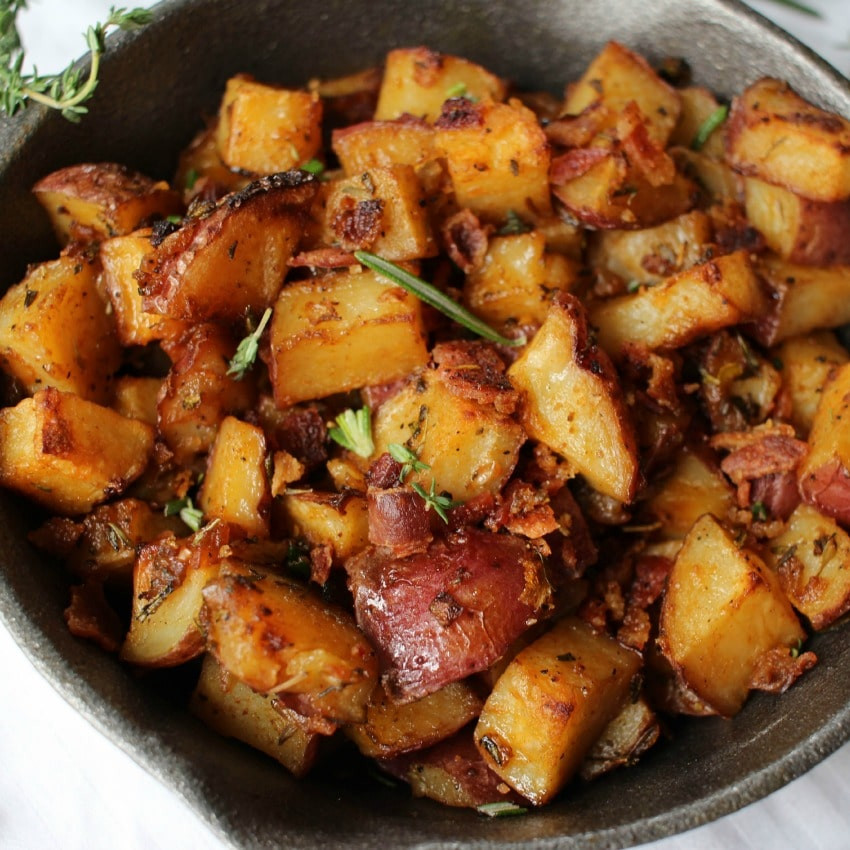 Breakfast Potatoes And Onions
 oven roasted potatoes bacon