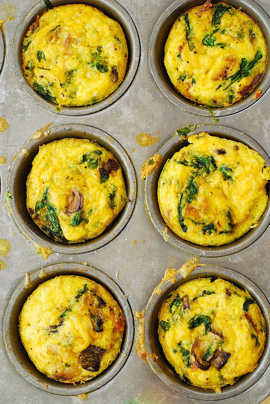 Breakfast Potluck Recipes
 Breakfast Egg Muffins with Mushrooms and Spinach Julia s