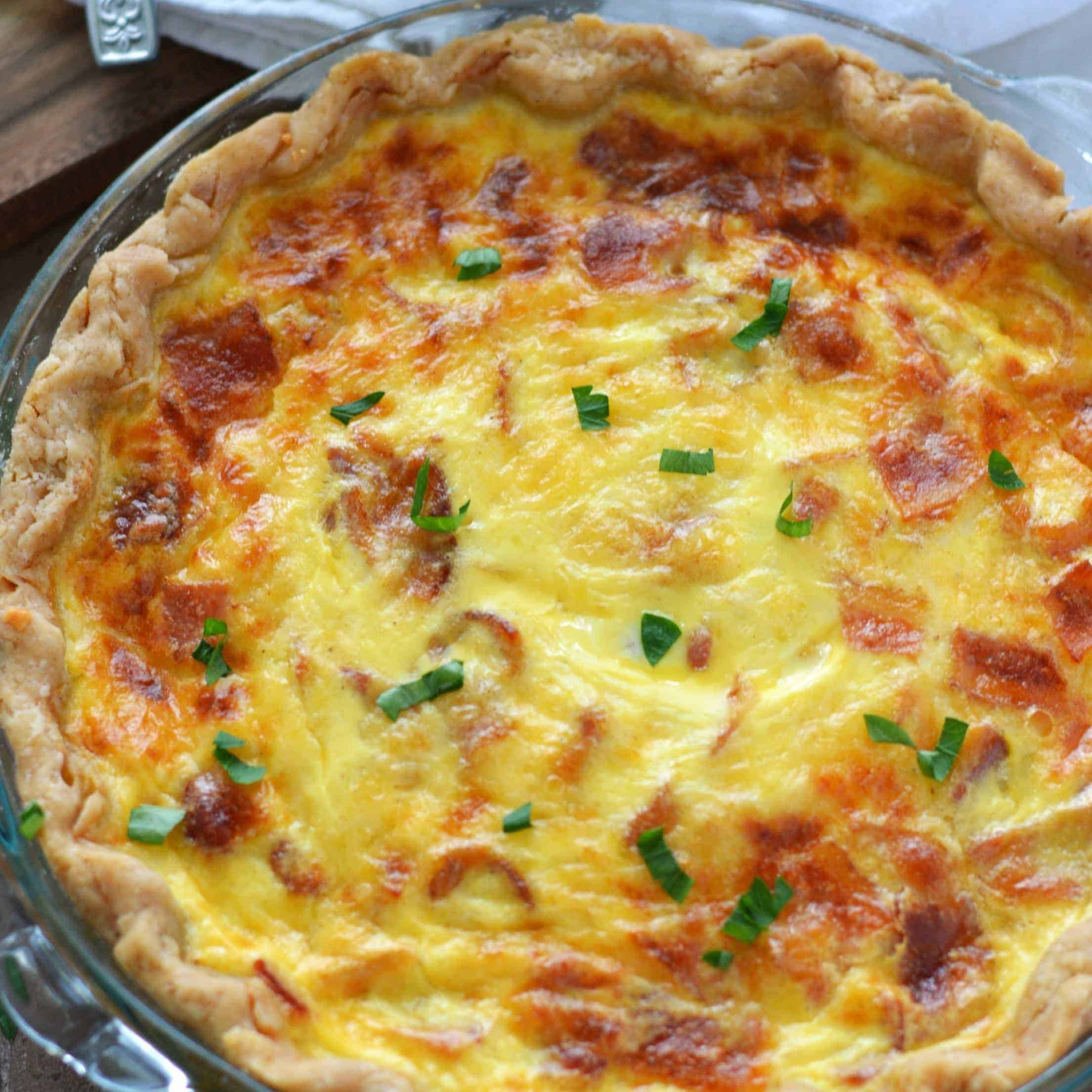 Breakfast Quiche Recipe
 Ham And Cheese Breakfast Quiche Recipe — Dishmaps