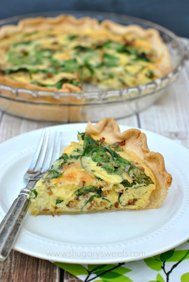 Breakfast Quiche Recipe
 Spinach and Sausage Quiche Shugary Sweets