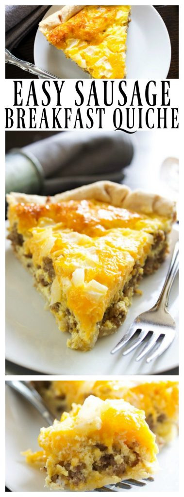 Breakfast Quiche With Sausage
 EASY SAUSAGE QUICHE A Dash of Sanity