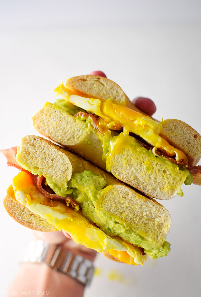 Breakfast Sandwich Recipes
 Bacon Egg and Avocado Breakfast Sandwich Recipe