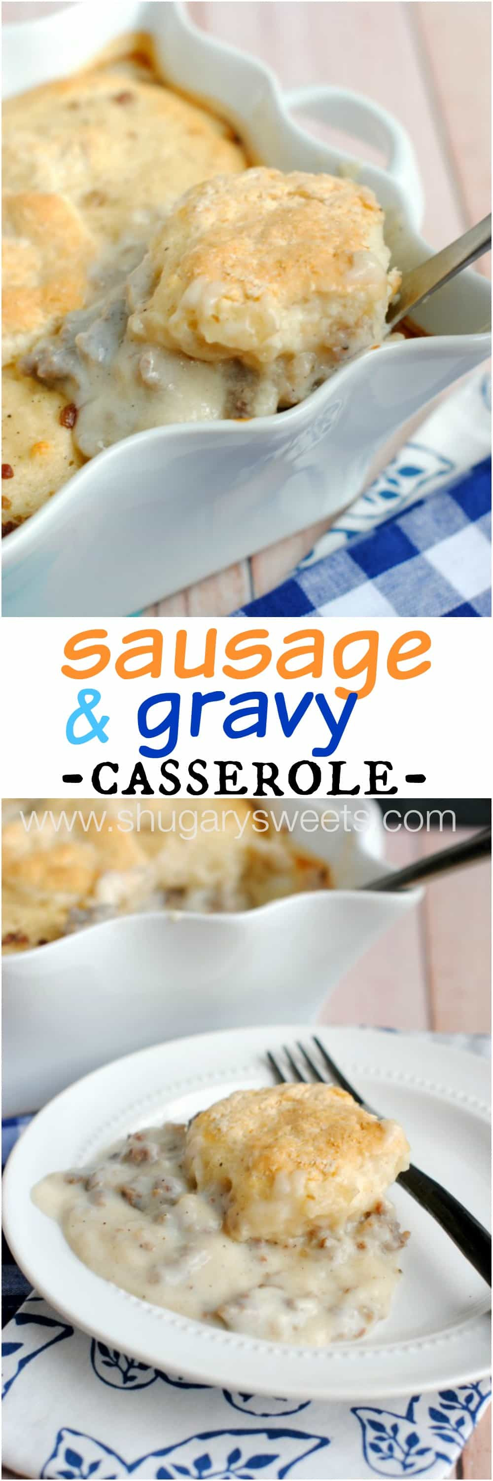 Breakfast Sausage Gravy
 Sausage and Gravy Breakfast Casserole Shugary Sweets