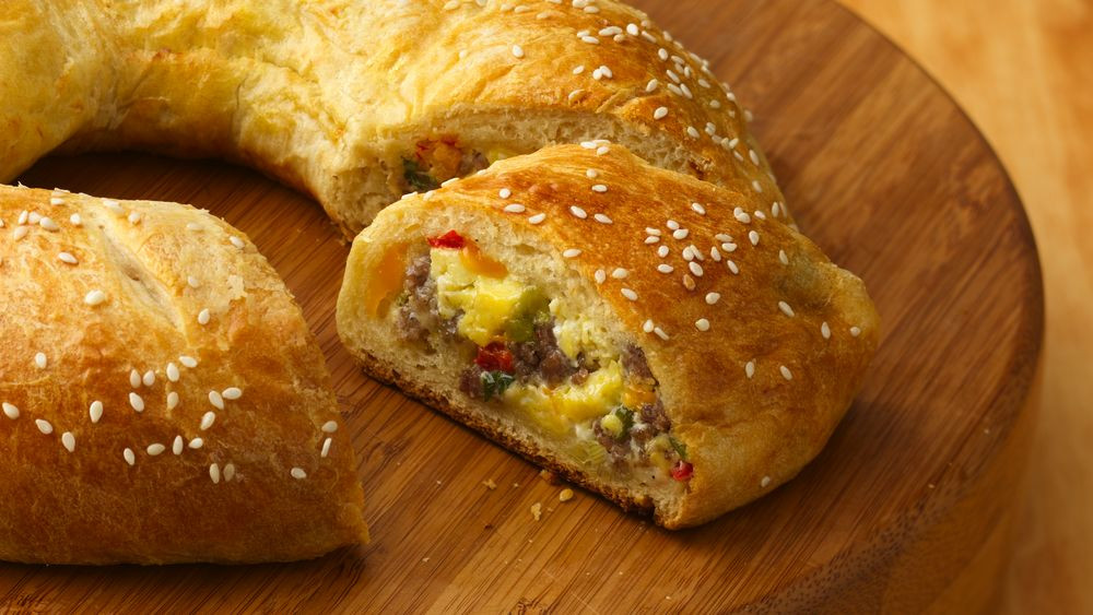 Breakfast Sausage Recipes For Dinner
 Egg and Sausage Breakfast Ring Recipe Pillsbury