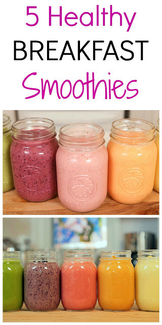 Breakfast Shake Recipes
 DIY 5 Healthy Breakfast Smoothie Recipes