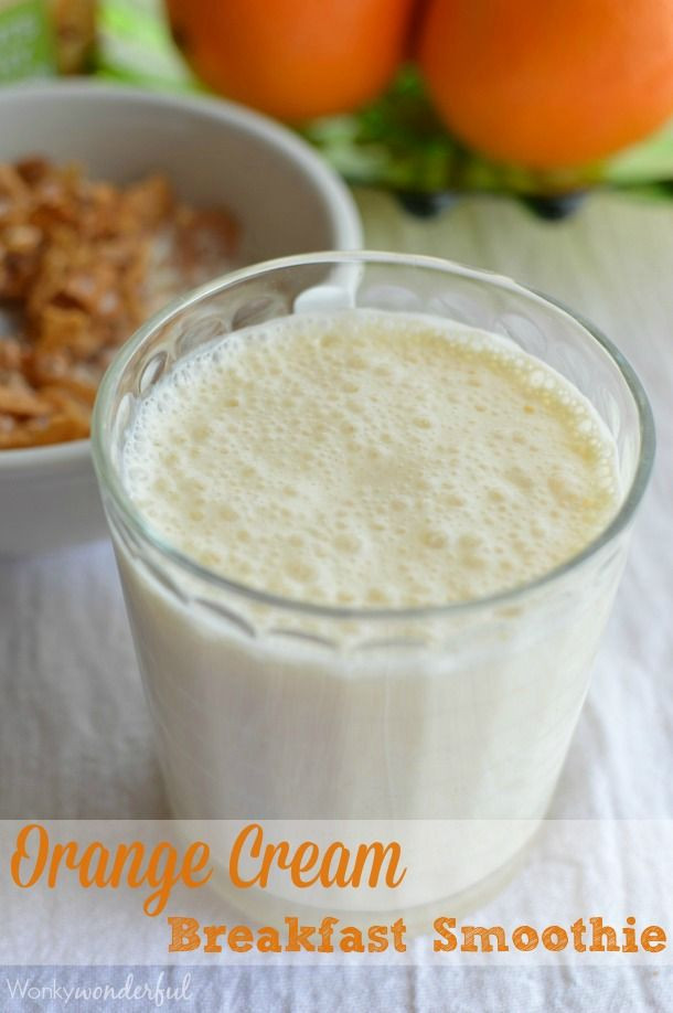 Breakfast Shake Recipes
 Orange Cream Breakfast Smoothie