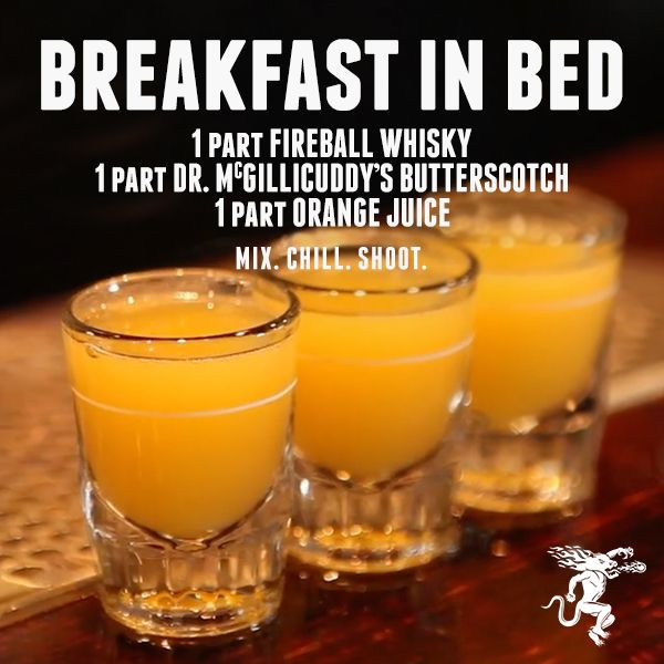 Breakfast Shot Recipe
 Drink Recipes Fireball Cinnamon Whisky