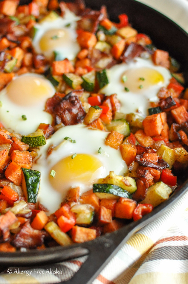 Breakfast Skillet Potatoes
 Sweet Potato Breakfast Skillet with Bacon