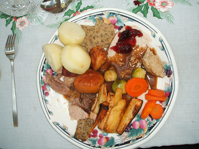 British Christmas Dinner
 Traditional English Christmas Dinner 伝統的なクリスマスディナー