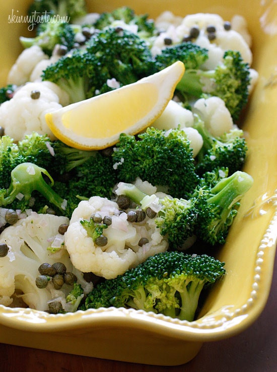 Broccoli And Cauliflower Salad
 Broccoli and Cauliflower Salad with Capers in Lemon