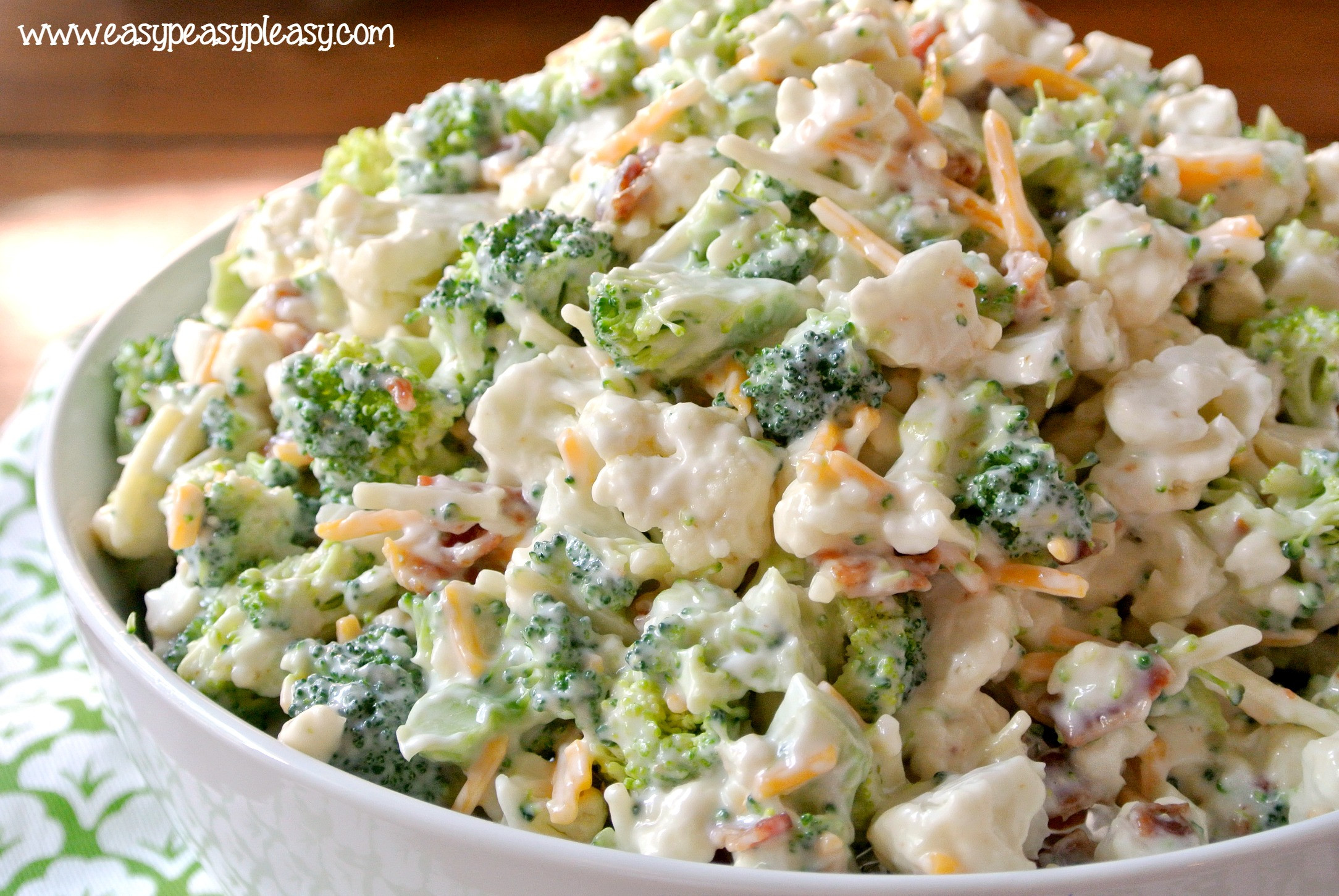 Broccoli And Cauliflower Salad
 Deliciously Sweet Broccoli Cauliflower Salad Easy Peasy