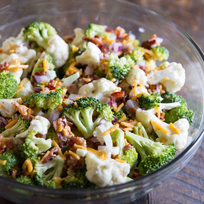 Broccoli And Cauliflower Salad
 Broccoli Salad with Bacon and Cheese – Culinary Hill