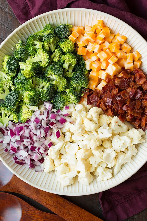 Broccoli And Cauliflower Salad
 broccoli cauliflower salad dressing recipe