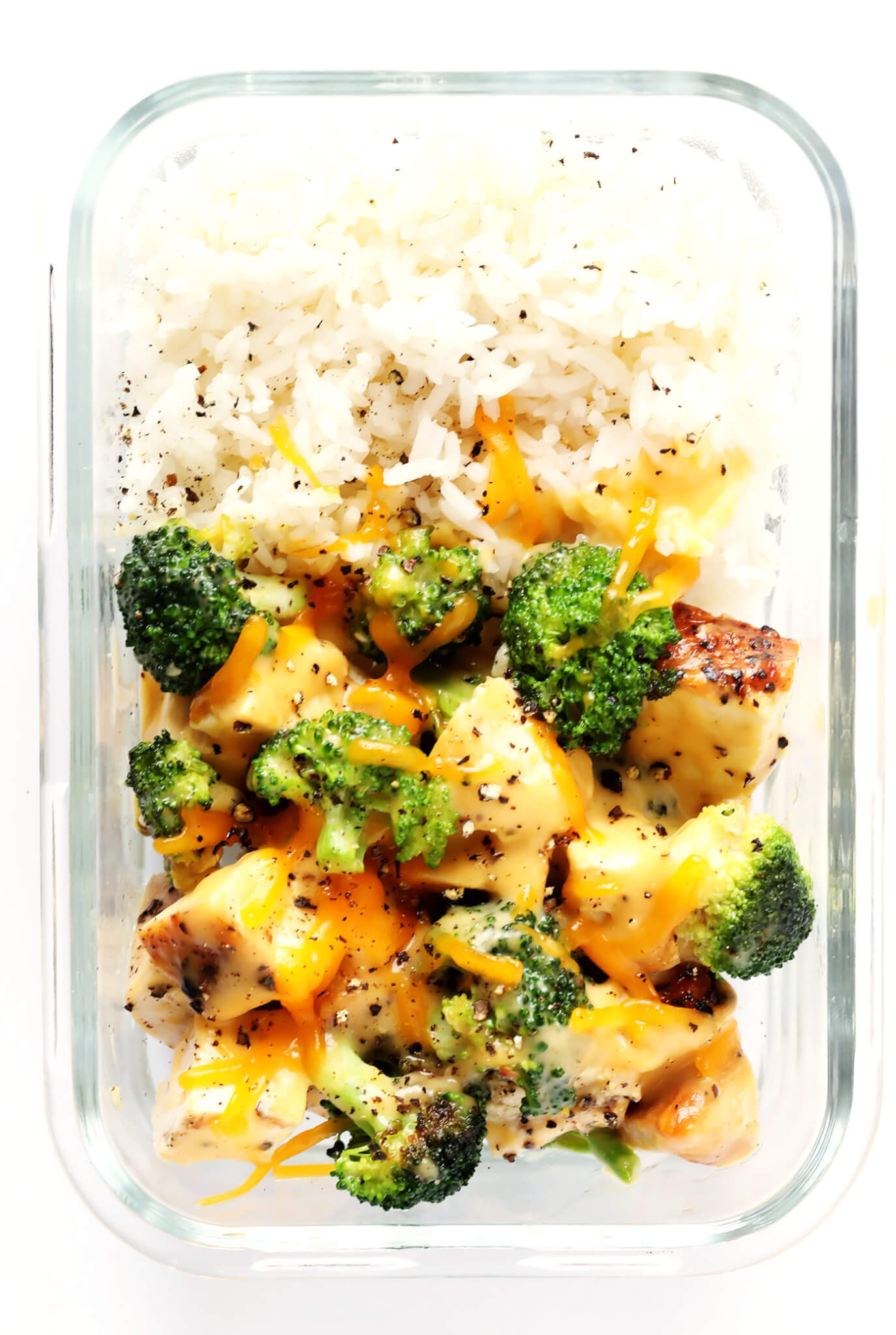 Broccoli Cheddar Chicken
 Cheesy Broccoli Chicken and Rice Bowls Meal Prep