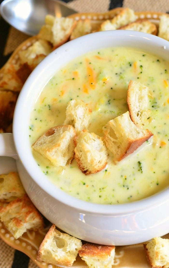 Broccoli Cheese Soup Recipe
 Asiago Broccoli Cheese Soup Will Cook For Smiles