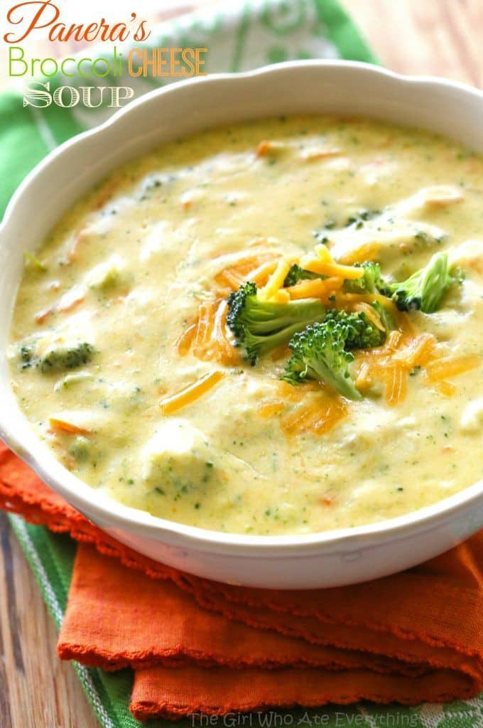 Broccoli Cheese Soup Recipe
 Panera s Broccoli Cheddar Soup The Girl Who Ate Everything