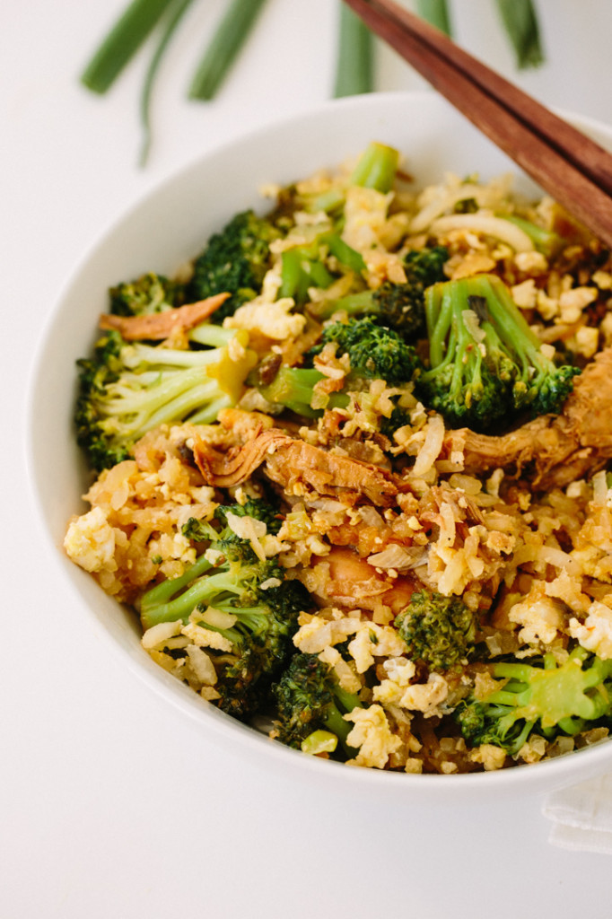 Broccoli Fried Rice
 Shredded Chicken and Broccoli with Daikon Fried Rice