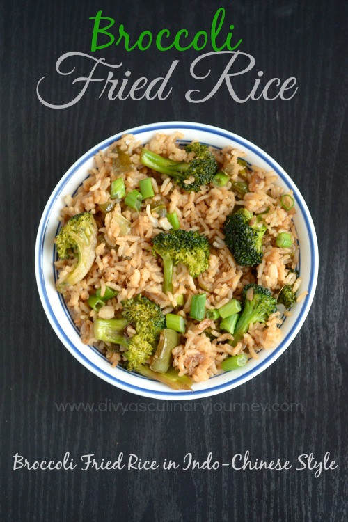 Broccoli Fried Rice
 Divya s culinary journey Broccoli Fried Rice Recipe