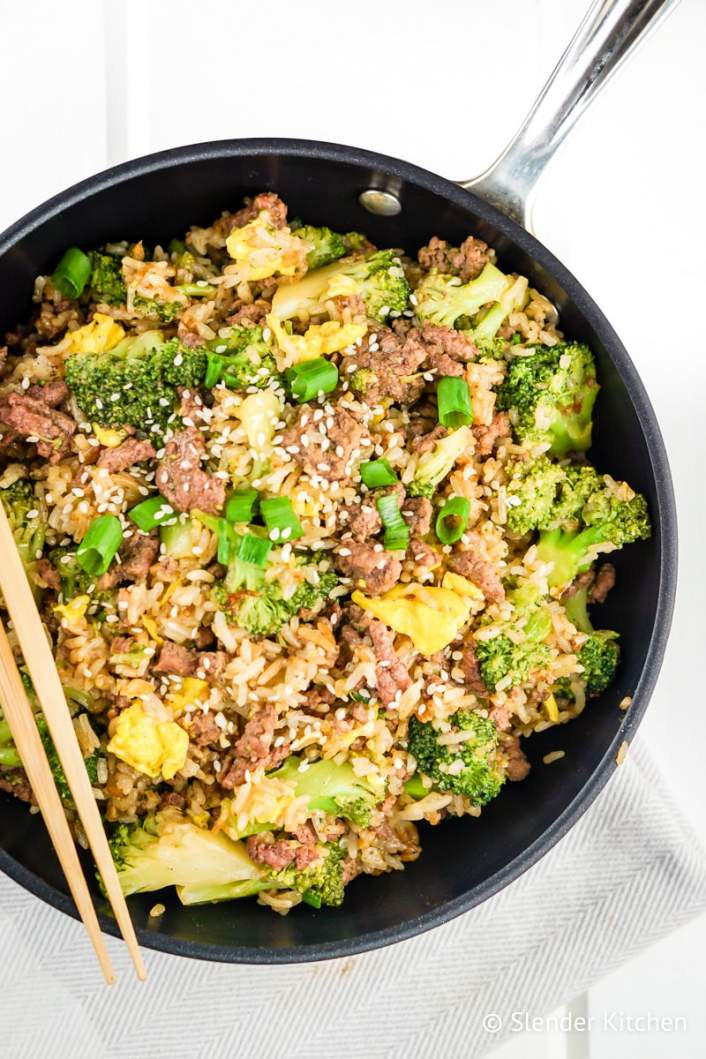 Broccoli Fried Rice
 Beef and Broccoli Fried Rice Slender Kitchen