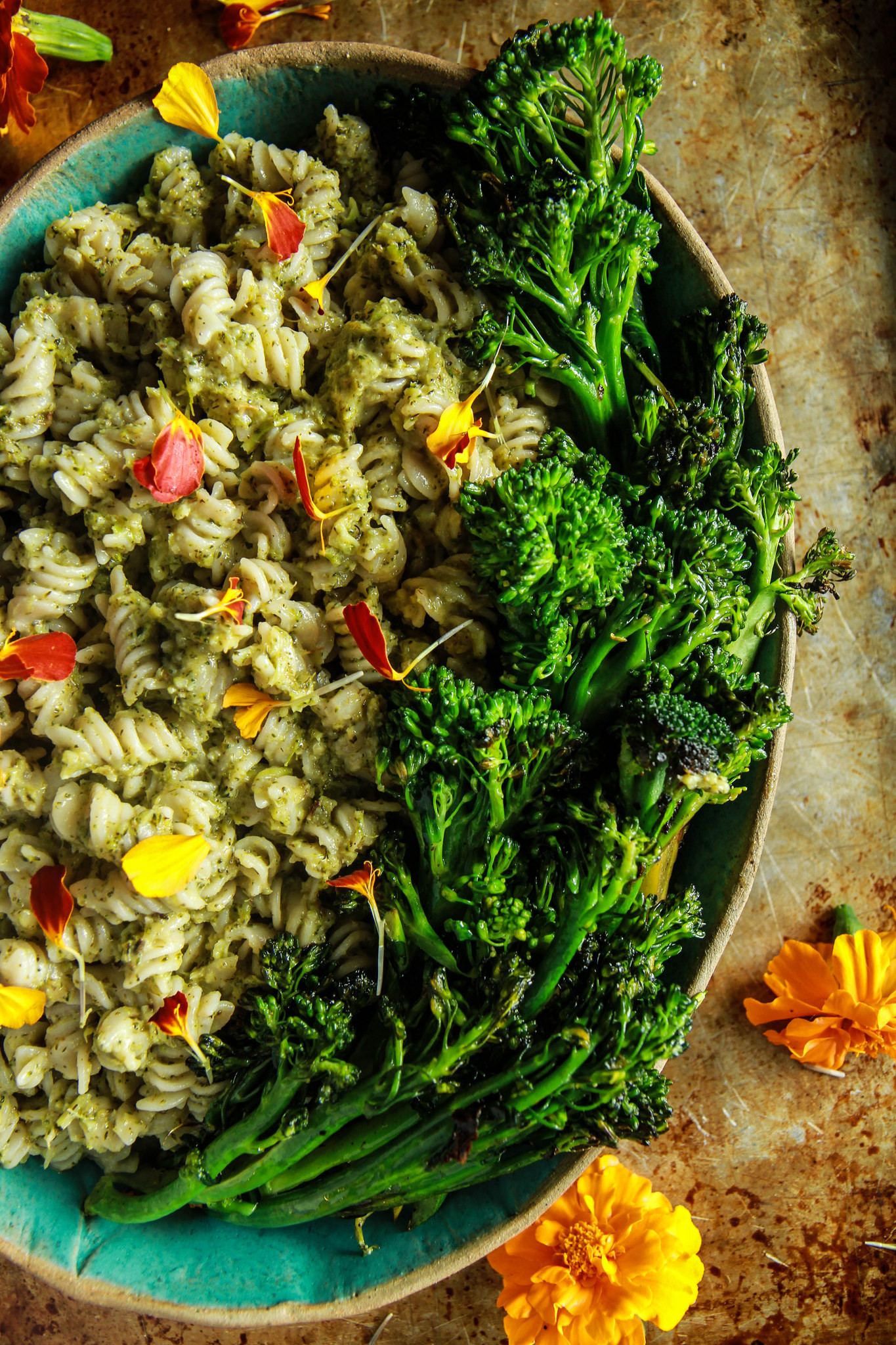 Broccoli Pesto Pasta
 Roasted Broccoli Pesto Pasta Vegan and Gluten Free