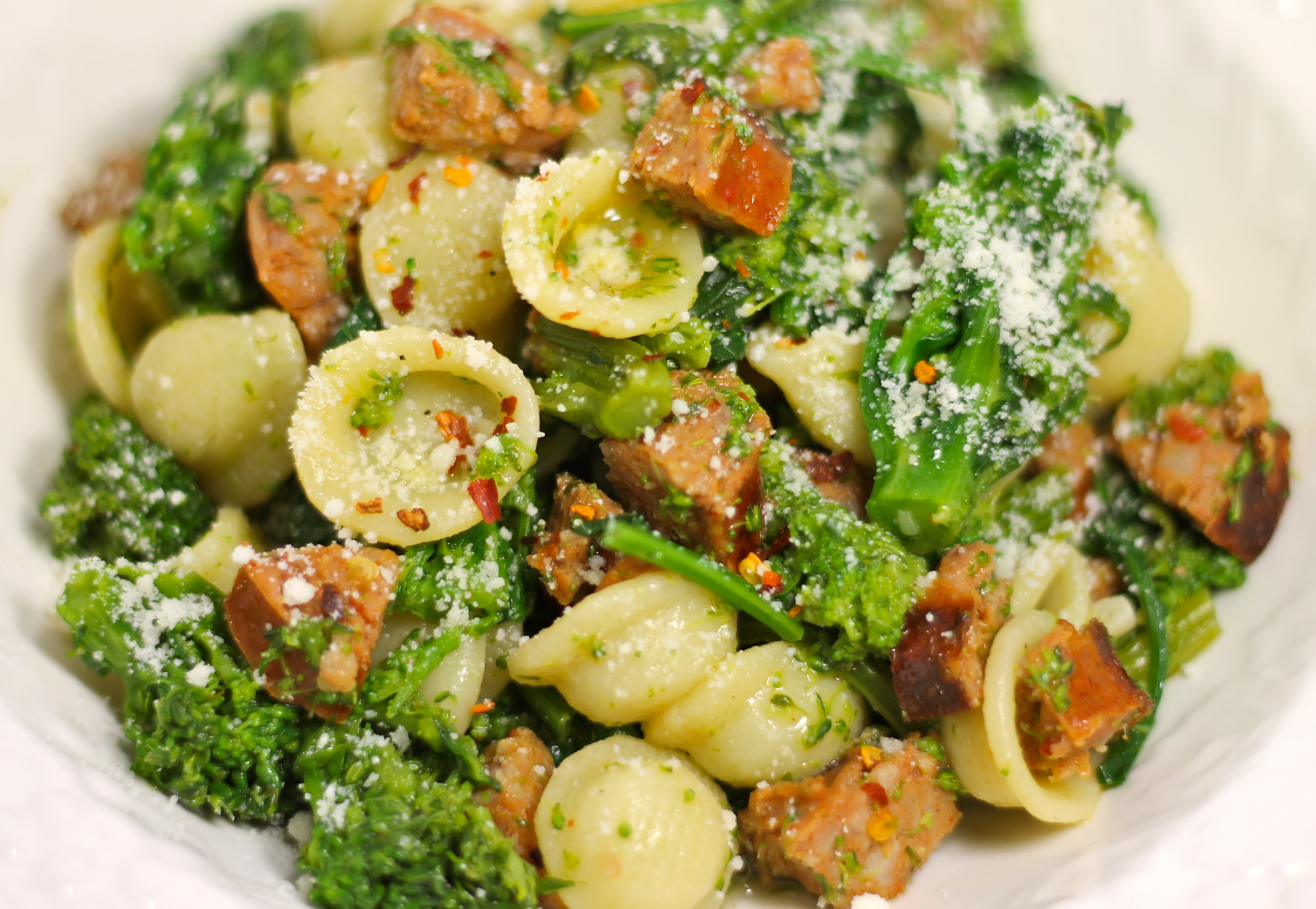 Broccoli Rabe Pasta
 Orecchiette Pasta With Broccoli Rabe and Sausage